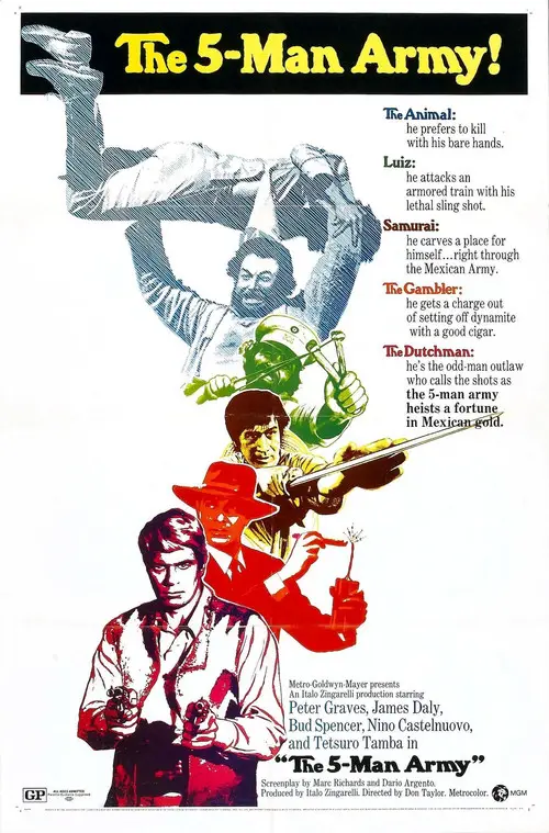 مشاهدة فيلم The 5-Man Army 1969 مترجم