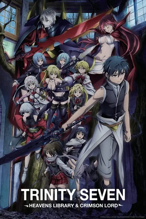 مشاهدة فيلم أنمي Trinity Seven: Heaven's Library & Crimson Lord 2019 مترجم
